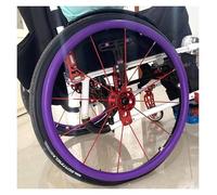 Copricerchi Per Sedia A Rotelle, Copricerchi for sedia a rotelle antiscivolo e resistenti all'usura in silicone da 24 pollici/22 pollici, 1 paio, ruota posteriore for sedia a rotelle(Purple,22inch)