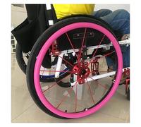 Copricerchi Per Sedia A Rotelle, Copricerchi for sedia a rotelle antiscivolo e resistenti all'usura in silicone da 24 pollici/22 pollici, 1 paio, ruota posteriore for sedia a rotelle(Pink,22inch)