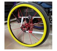 Copricerchi Per Sedia A Rotelle, Copricerchi for sedia a rotelle antiscivolo e resistenti all'usura in silicone da 24 pollici/22 pollici, 1 paio, ruota posteriore for sedia a rotelle(Yellow,24inch)
