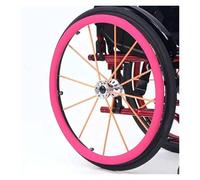 Copricerchi Per Sedia A Rotelle, Copricerchi for sedia a rotelle in silicone da 22/24 pollici, copricerchi for sedia a rotelle antiscivolo e resistenti all'usura(Pink,22inch)