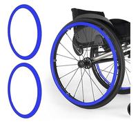 Copricerchi Per Sedia A Rotelle, Impugnature for cerchioni di spinta for sedia a rotelle antiscivolo da 24 pollici, 1 paio di coperture in silicone for sedia a rotelle, coperture for impugnature for r