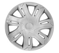 NRM Copricerchi N-Power Set completo 4 copriruota Universali Argento 16"