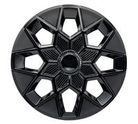 Copricerchi, Set di 4 coprimozzi da 12 pollici, ricambio universali, accessori esterni for auto(Black)