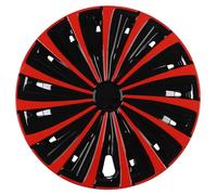 Copricerchi, Set di 4 coprimozzi universali da 15 pollici, ricambio, accessori esterni for auto(Red)