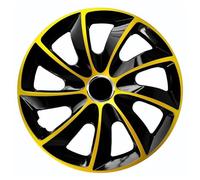 Copricerchi STIG EXTRA nero/oro, set da 4 pezzi