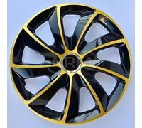 Copricerchi STIG EXTRA nero/oro, set da 4 pezzi