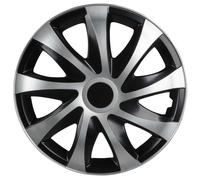 Copricerchi Storm Bicolor 14\", 4 pezzo nero/argento