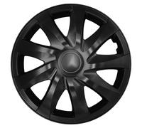 NRM Draco Coprimozzi 15'' Nero Opaco Set 4 Pezzi Universali