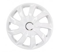 Copricerchi coprimozzi verniciati bianchi NRM STIG 4 pezzi 14''