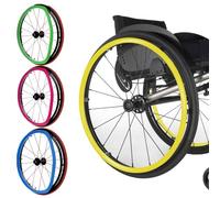 Copricerchio antiscivolo for sedia a rotelle da 24 pollici - Migliora la presa e protegge la spinta della mano - Accessorio durevole for la ruota posteriore - Copertura for sedia a rotelle (Color : Y