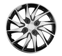 Copricerchio Da 14 Pollici Argento Nero Accessorio Per Cerchione Automatico Mozzo Custodia Ripristino Equipaggiamento Originale