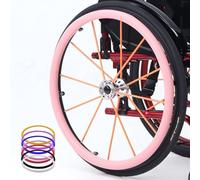 Copricerchio for sedia a rotelle, Copricerchio for sedia a rotelle sportivo, Accessori for sedia a rotelle antiscivolo resistenti all'usura (Color : C, Size : 24in)
