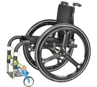 Copricerchio for sedia a rotelle, Copricerchio for sedia a rotelle sportivo for ruota posteriore Copriruota antiscivolo for spinta a mano - Copertura protettiva in silicone for ruota grande (Color :