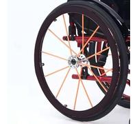 Copricerchio for sedia a rotelle - Copricerchio for spinta da 24 pollici, resistente all'usura for una migliore presa e comfort sulle maniglie della sedia a rotelle (Color : Black, Size : 24in)