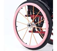 Copricerchio for sedia a rotelle in silicone, Copriruota posteriore for sedia a rotelle in silicone antiscivolo, Migliora la presa e la trazione, Copertura protettiva for anello di spinta for sedia a