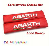 Copricinture Carbon Look RED " ABARTH " WHITE