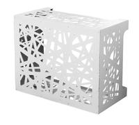 Divina Home Copricondizionatore copertura per climatizzatore ARTIST M Bianco in alluminio L86xP44xH68 cm - DH85557