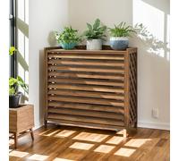 Copricondizionatore Per Esterno Legno Copri Condizionatore Da Esterno Balcone Porta Piante Rack Marrone Copertura Climatizzatore Esterno Copri Motore Condizionatore Proteggere Dal Sole E Dalla Pioggia
