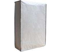 Copricondizionatori Esterni, Telo Copri Condizionatore Esterno, Design a Copertura Totale, Isolamento a Doppio Strato, Impermeabile(Silver,105x145x42CM/41x57x16IN)