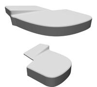 Copricopertura Sedile Anteriore per Lotus Elite 75 Eclat Esprit S1 ABS