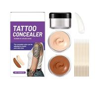 Copricorpo impermeabile - correttore a lunga durata - kit di dissipazione anti-sudore per macchie di nascita | per tipi di pelle quotidiana, lavoro, festa, matrimonio, scena, fotografia, attori,