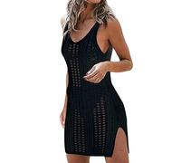 Copricostume da Bagno Donna Elegante Curvy Copri Costume Elegante Abito Lungo Mare Costumi Interi da Bagno per Donna Mini Abito Vestito Beachwear Copri Costume da Spiaggia