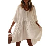 Copricostume da Bagno Donna Mare Elegante Vestito Mare Corto da Donna Estivo
