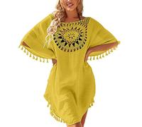 Copricostume da Mare Donna Cardigan Lungo Retro Kimono Estivo Elegante Copricostume da Bagno Donna Estivo Abito da Spiaggia Bohémien Copri Gonna a Ragazza Bikini Cover Up Pareo 2 Modi di Indossare