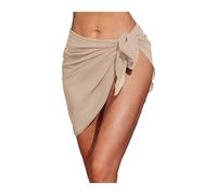 Copricostume Donna Mare Copricostume da Bagno in Chiffon con Gonna Corta e Stampa Bikini, Donna, Sciarpa Foulard in(Color 3)