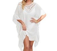 Copricostume Donna Mare Copricostumi da Bagno Lungo Cardigan Bikini Cover Up con Scollo a V Abito da Spiaggia Copri Bikini Curvy Beach Dress Boho Beachwear Oversize