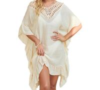 Copricostume Donna Mare Copricostumi da Bagno Lungo Cardigan Bikini Cover Up con Scollo a V Abito da Spiaggia Copri Bikini Curvy Beach Dress Boho Beachwear Oversize