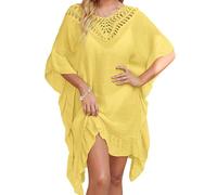 Copricostume Donna Mare Copricostumi da Bagno Lungo Cardigan Bikini Cover Up con Scollo a V Abito da Spiaggia Copri Bikini Curvy Beach Dress Boho Beachwear Oversize