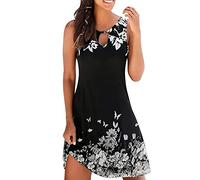 Copricostume Donna Mare Vestito Senza Maniche Bikini Cover Up Abito da Spiaggia Tropical Causal Abito da Spiaggia Allentato da Donna Bikini Allentato a Manica Lunga con Scollo a V Coprire Costumi