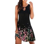 Copricostume Donna Mare Vestito Senza Maniche Bikini Cover Up Abito da Spiaggia Tropical Causal Abito da Spiaggia Allentato da Donna Bikini Allentato a Manica Lunga con Scollo a V Coprire Costumi