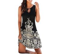 Copricostume Donna Mare Vestito Senza Maniche Bikini Cover Up Abito da Spiaggia Tropical Causal Abito da Spiaggia Allentato da Donna Bikini Allentato a Manica Lunga con Scollo a V Coprire Costumi