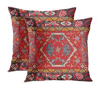 Copricuscini Britimes Aztec Kilim Home Art Decor 18 x 18 pollici Set di 2 federe per cuscini per divano Divano federe per cuscini con pittura a o