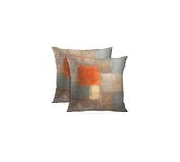 Copricuscini Britimes, set di 2 federe decorative per cuscini da 18 x 18 pollici, con pittura a olio astratta, per camera da letto, soggiorno, di