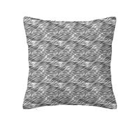 Copricuscini con stampa zebra, pelle di animale bianca e nera, morbidi copricuscini per divano a doppia faccia, per cuscini, divano, soggiorno, arredamento per la casa, grigio bianco, 16 x 16 pollici