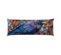 Copricuscini, Cuscino Corpo Extra Lungo 30x90cm, Corvo Cuscino per Dormire Laterale per Adulti, Supporto per Schiena e Gambe, Federa Velluto, Cuscini per il Corpo Donna, Decor della casa Regalo d-854