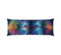 Copricuscini, Cuscino Corpo Extra Lungo 50x135cm, Albero dei sogni Cuscino per Dormire Laterale per Adulti, Supporto per Schiena e Gambe, Federa Velluto, Cuscini per il Corpo, Decor della casa d-623