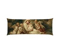 Copricuscini, Cuscino Corpo Extra Lungo 50x135cm, Bambino Angelo Cuscino per Dormire Laterale per Adulti, Supporto per Schiena e Gambe, Federa Velluto, Cuscini per il Corpo, Decor della casa d-835