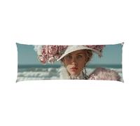 Copricuscini, Cuscino Corpo Extra Lungo 50x135cm, donna elegante Cuscino per Dormire Laterale per Adulti, Supporto per Schiena e Gambe, Federa Velluto, Cuscini per il Corpo, Decor della casa d-965