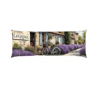 Copricuscini, Cuscino Corpo Extra Lungo 50x135cm, Giardino Lavanda Cuscino per Dormire Laterale per Adulti, Supporto per Schiena e Gambe, Federa Velluto, Cuscini per il Corpo, Decor della casa d-923