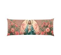 Copricuscini, Cuscino Corpo Extra Lungo 50x140cm, Angelo Vergine Cuscino per Dormire Laterale per Adulti, Supporto per Schiena e Gambe, Federa Velluto, Cuscini per il Corpo, Decor della casa d-840