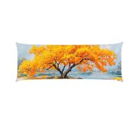 Copricuscini, Cuscino Corpo Extra Lungo 50x150cm, albero autunno Cuscino per Dormire Laterale per Adulti, Supporto per Schiena e Gambe, Federa Velluto, Cuscini per il Corpo, Decor della casa d-709
