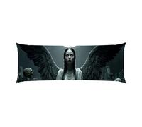 Copricuscini, Cuscino Corpo Extra Lungo 50x150cm, Angelo Luna Cuscino per Dormire Laterale per Adulti, Supporto per Schiena e Gambe, Federa Velluto, Cuscini per il Corpo Donna, Decor della casa d-841