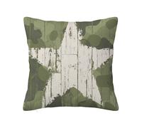 Copricuscini decorativi multicolori, sfondo con stelle grunge nascoste, morbidi copricuscini per divano a doppia faccia, per cuscini, divano, soggiorno, arredamento per la casa, verde scuro, 16 x 16 p