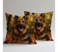 Copricuscini Divano 60×60 cm, Federe Velluto Cuscini per Divano Soggiorno, set 4 Cuscini da Esterno per Decorazioni Casa Cerniera Nascosta Stampa Doppia Faccia, Sedia Cucina, Animali Cane 1 C0F-1071