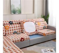 Copricuscini per Divano Fantasia - Fodera Elasticizzata Antimacchia per Sedile con Penisola - Copriseduta Separati Antigraffio, N-1-seater (50-63cm)