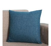 Copricuscino 40x70/50x50/50x80 2 Pezzi Copri Cuscini In Lino Con Bordo Decorativo Neutri Morbido Copricuscini Fodere Per Cuscino Lusso Stile Arredi Per Casa Divano(Indigo Blue,50cmx80cm Set Of 2)